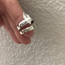 Two Rings - Band & Engagement Ring