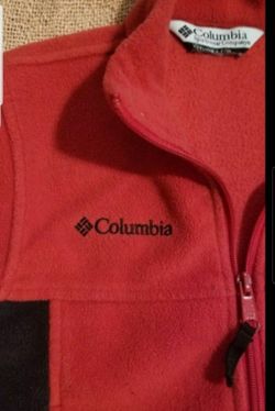 Boys Columbia Red/Black Zippered Jacket - Size Boys 5T