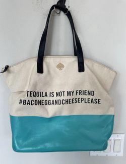 Kate Spade • Tequila Tote Bag• Rare• Beach Bag• Beach Tote-•Call To Action Tote Bag• Kate Spade