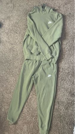 Nike sweat suit set light green