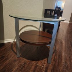 Modern Dual-Tier End Table