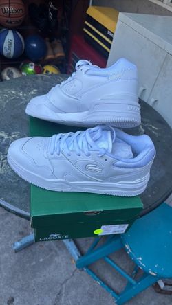 Lacoste White Leather Sneakers with Box