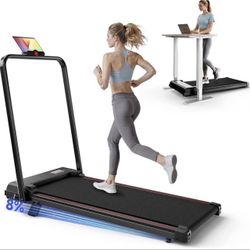 New but the tablet holder broke and everything works New in the box Walking Pad Treadmill with Handle Bar, Walking Pad with Incline 8%, 2.5HP Quiet Un