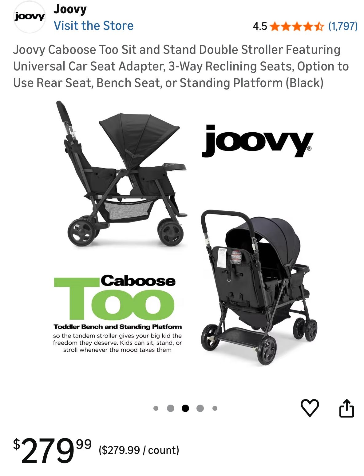 Joovy Double Stroller