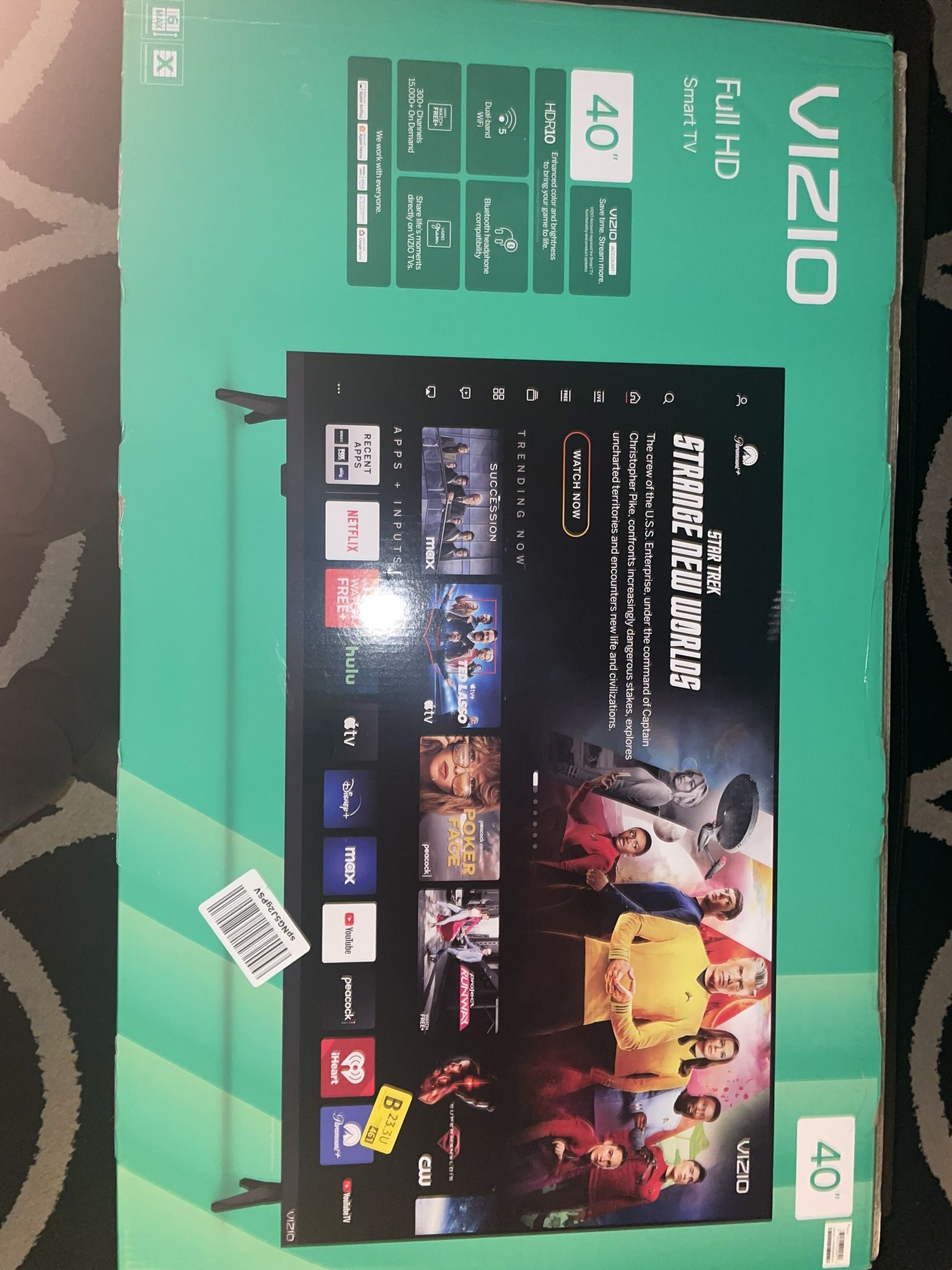 40” Vizio Full HD Smart TV (UNOPENED)