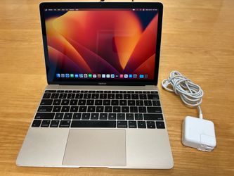 Gold MacBook Retina 12-inch 2017 i5 8gb Memory 512gb Storage