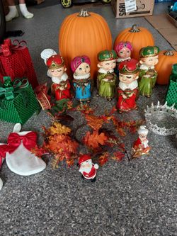 Assorted holiday decorations