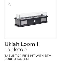 Ukiah Tabletop Fire Pit With Speaker 