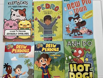 6 Books-kleptocats, Drewpendous, Hot Dog, Pedro, Dog Rules
