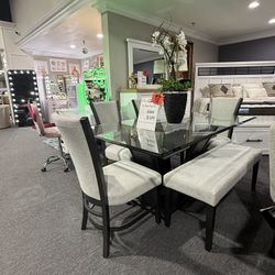 6 Pc Dining Table Set Financing Available No Credit Needed 