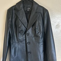 Women’s Black Genuine Leather Jacket