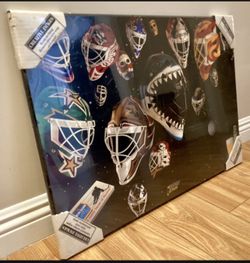 Molson Beer Ice Hockey Goalie “The Mask” Wood Poster