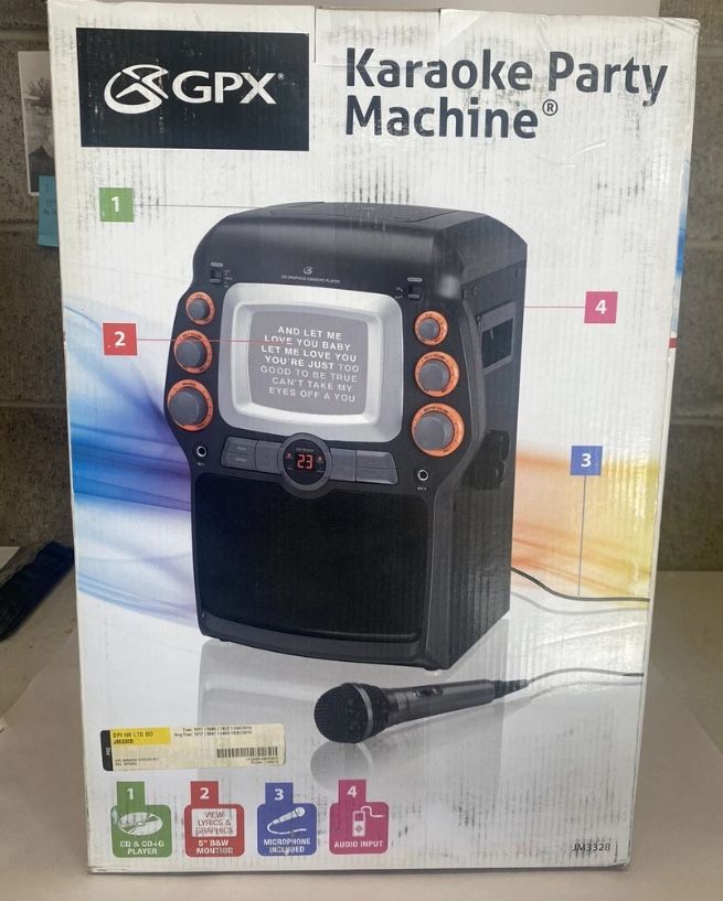 GPX Karaoke Party Machine JM332B plus CD+Gs