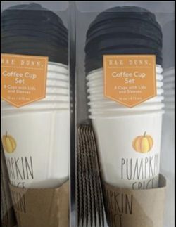 Rae Dunn Pumpkin Spice 16 Travel Cups