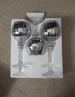 Glass Candle Holders 