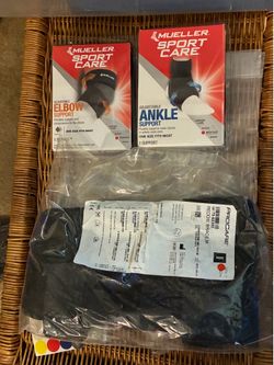 3 piece set ankle, knee and elbow brace new