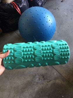 Exercise ball and roller