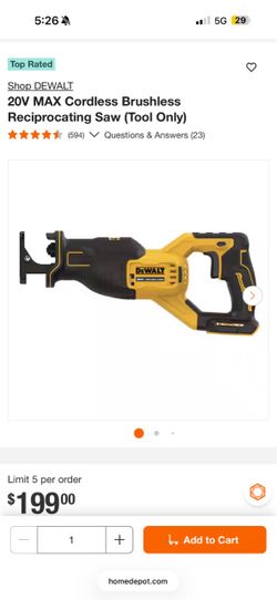 Dewalt 20v reciprocating saw