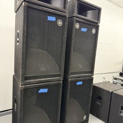 Large Format Horn Loaded JBL McCauley PA Speakers 