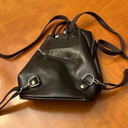Leather backpack purse from Italy