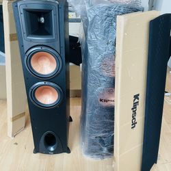 OPEN BOX KLIPSCH SYNERGY F-300 DUAL 8 INCH WOOFERS FLOOR SPEAKERS SET PAIR