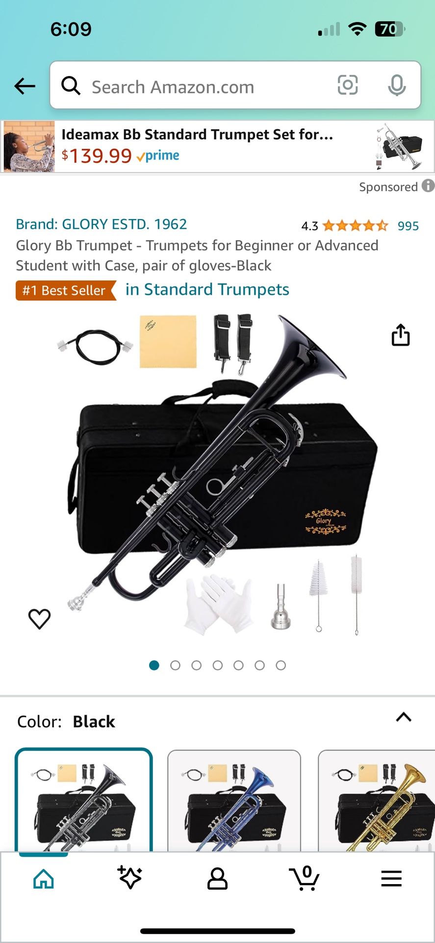 Black Trumpet $75