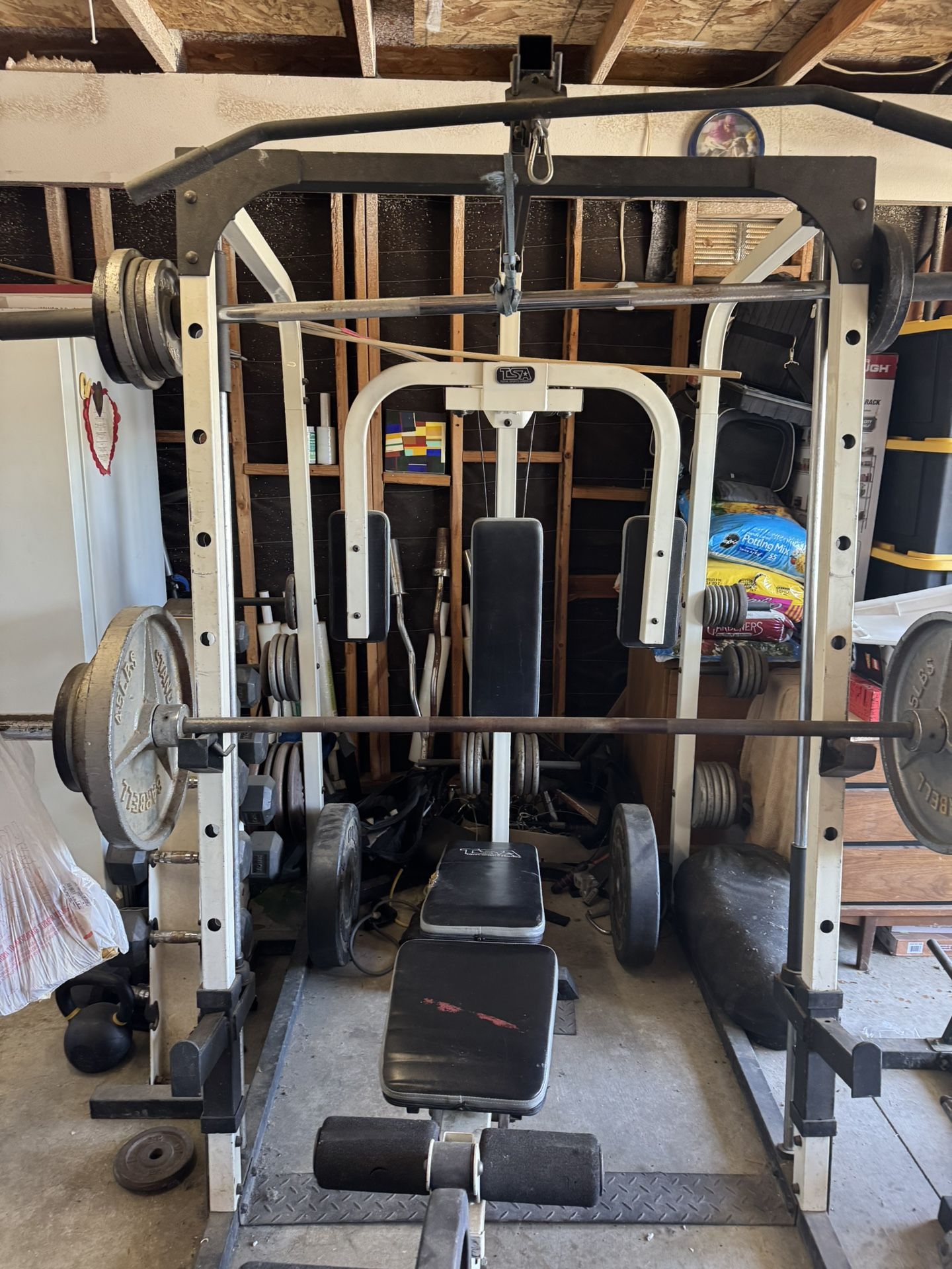 Squat Bench Cage Rack