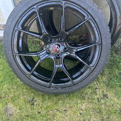 Black Rims 19inch With Tires