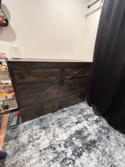 Rustic Dark Wood Murphy Chest