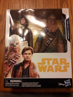 Collectable STAR WARS Disney Hasbro Chewbacca & Han Solo Action Figures Offer 2
