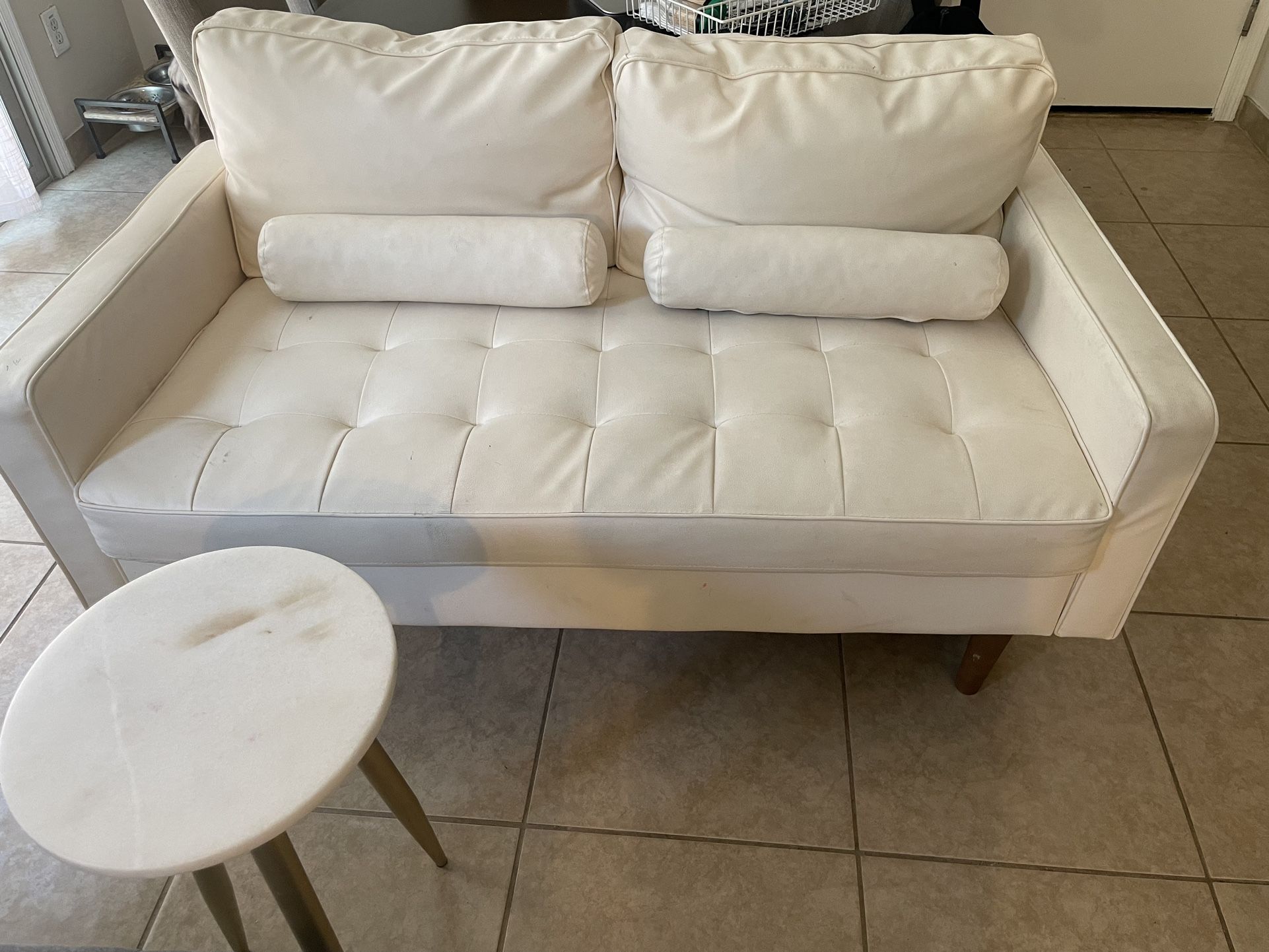 Small Leather Sofa