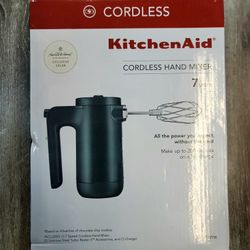 KitchenAid Cordless 7 Speed Hand Mixer - KHMB732 (BRAND NEW FACTORY SEALED)