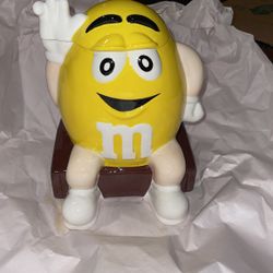 Yellow M&M Cookie Jar