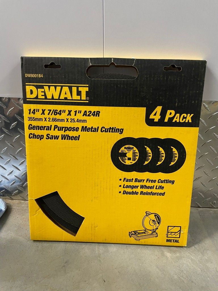 DeWALT Chop Saw Wheel, 4 Pack