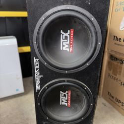 Terminator Dual 12’ Subwoofers 
