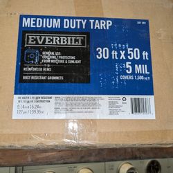 Brand New Blue Tarp 30'x50'