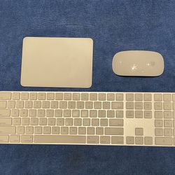 Apple Magic Trackpad 2 A1535, Magic Keyboard A1843, Magic Mouse A1657