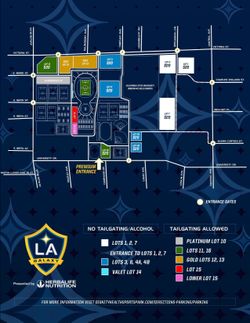 Gold Parking Pass LA Galaxy vs New England Revolution