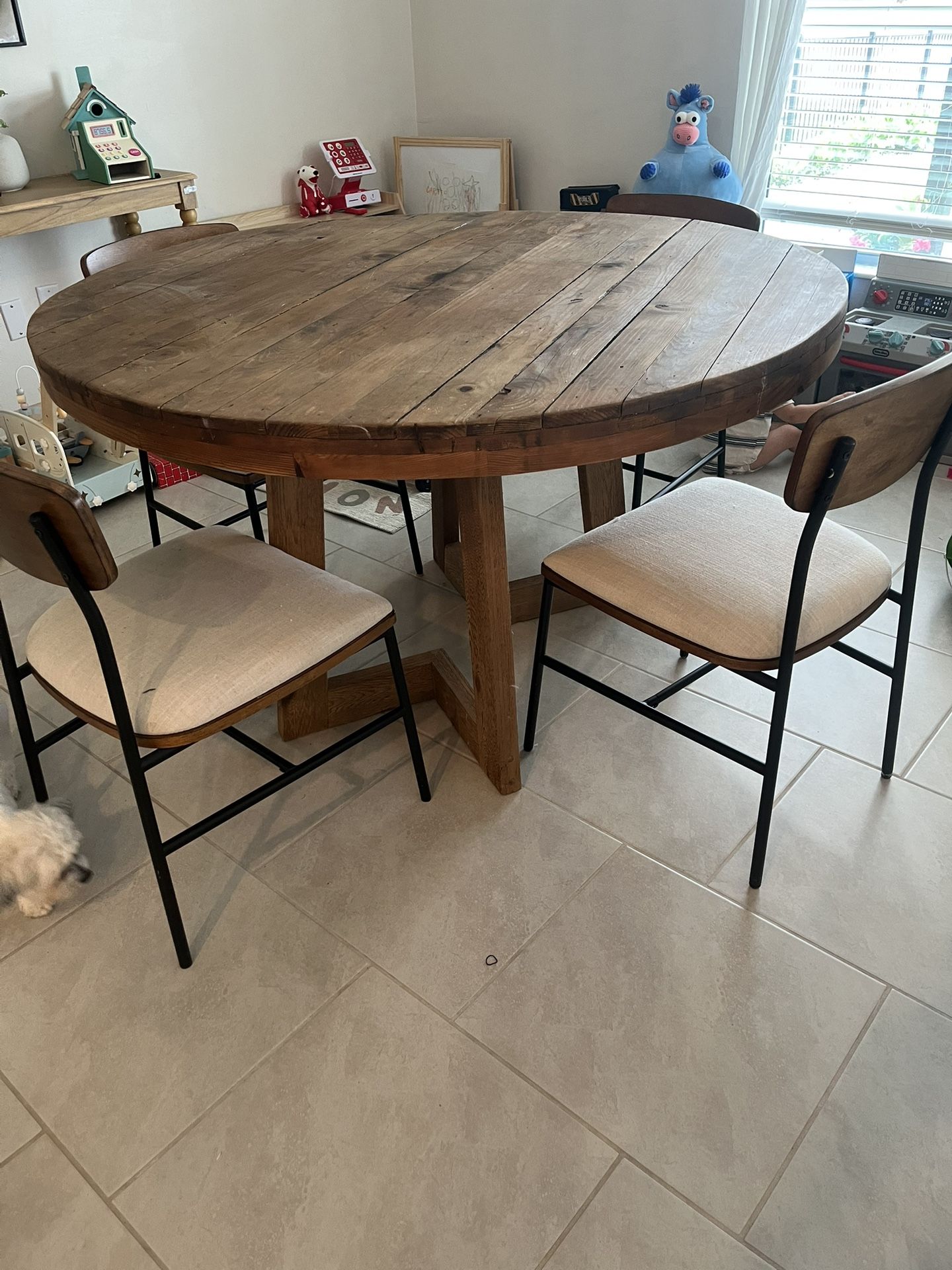 54in Dining Table and Chairs
