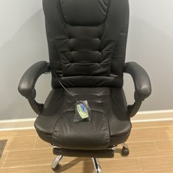 Black Massage Office Chair 