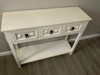 Off White Console/Entry Table