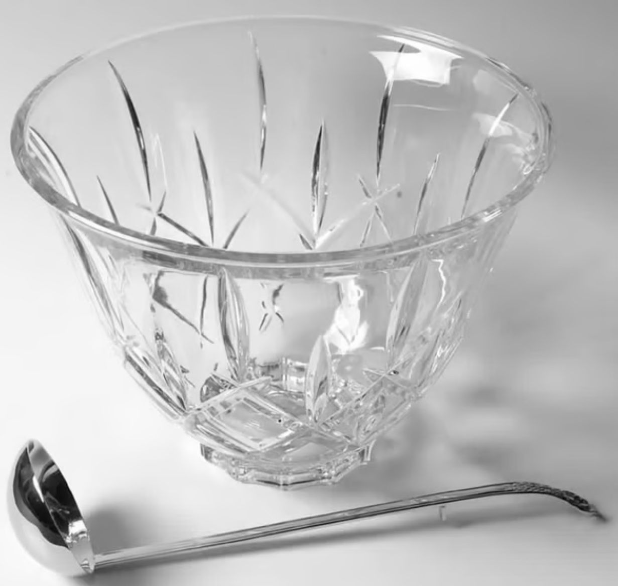 Lady Anne by GORHAM CRYSTAL Punch Bowl with Ladle