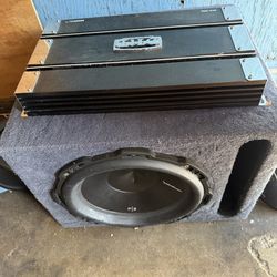 12 Inch Rockford Sub w/ 1200 Watt Amplifier