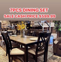 7pcs dining set