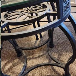 Glass/steel Small Table OBO