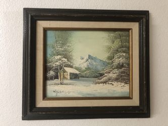 Vintage Oil Painting by W. Hillman
