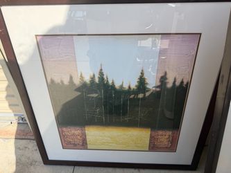 Framed Forest Landscape Art Print