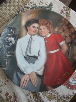 Annie and Grace  collectors plate