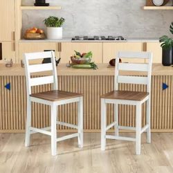 Gymax Counter Height Chairs (Set of 4)