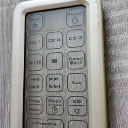 Genuine Remote for Brookstone AcoustiClear 3CD Stand Up CD Player w/ Battery